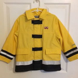 Oshkosh Fireman rain jacket hoodie